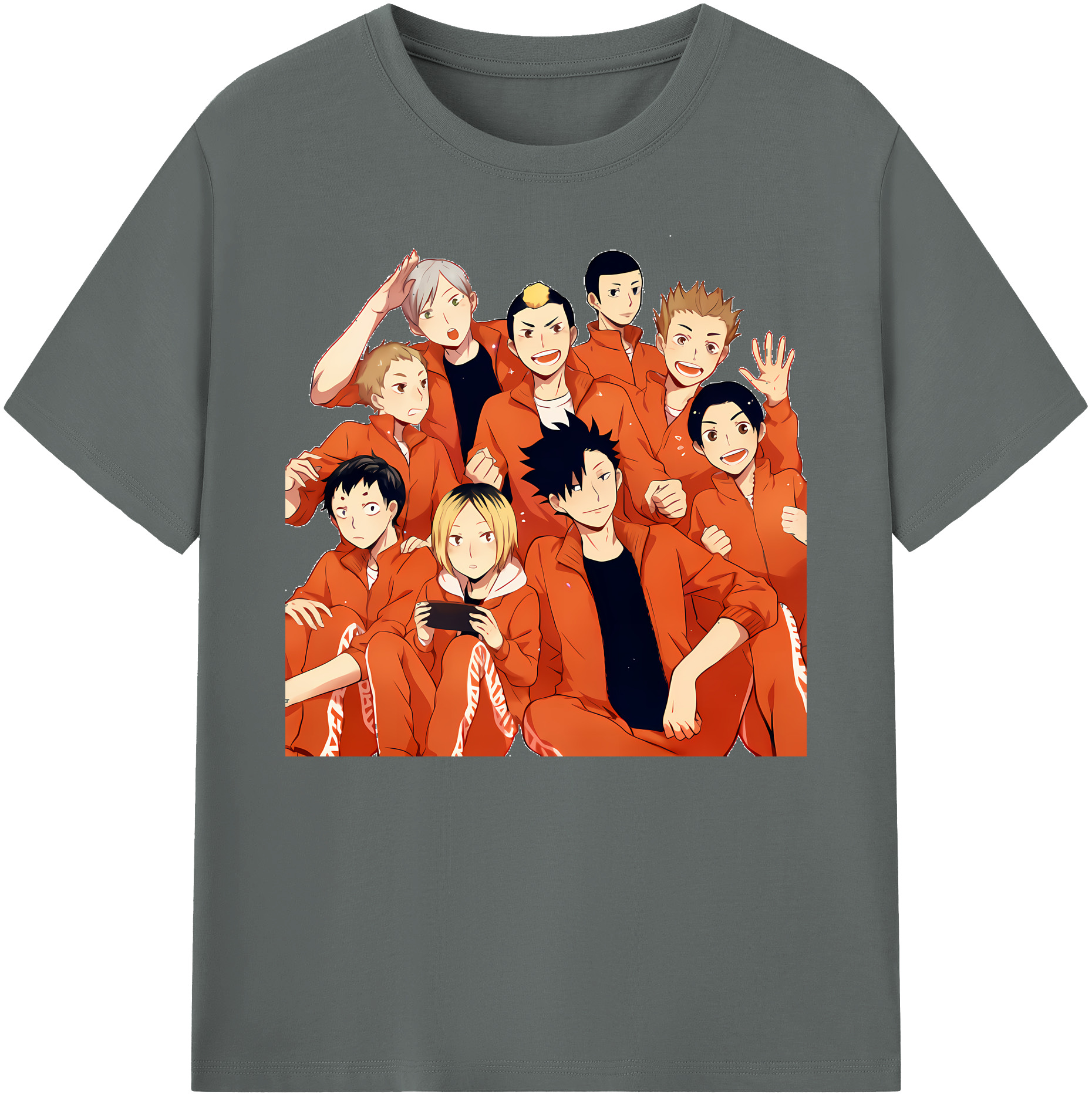 （画像用） ハイキュー!! Haikyu!! 綿100％ メンズ半袖Tシャツ｜肌触りやわらか＆通気性